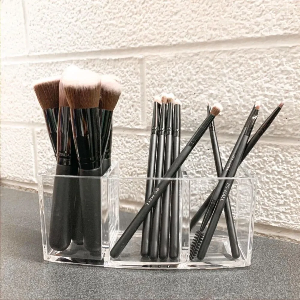 Bs-Mall 14 Pieces Black Premium Synthetic Makeup Brushes Set With Case